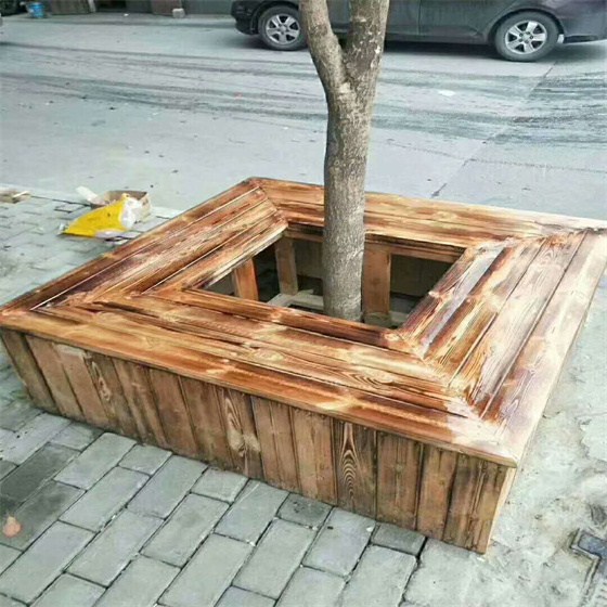 防腐木树池