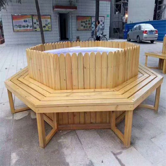 防腐木花箱坐凳制作厂家